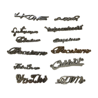 Étiquettes métalliques personnalisées pour sacs à main et sacs de voyage, avec logo, lettres, strass et paillettes, faites à la main, pour vêtements