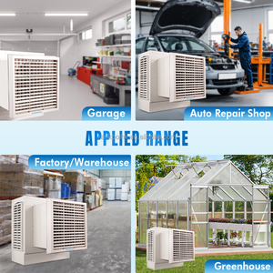 Refroidisseur d'air industriel mural à évaporation d'eau 8000 cmh pour désert, entretien facile, vente en gros et location disponibles - Product Image 3