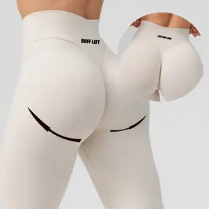 Leggings esportivas para mulheres, leggings de cintura alta com logotipo personalizado, leggings de elastano para mulheres, leggings para fitness, para levantamento de bunda