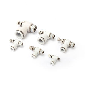 SL Pneumatic Quick Coupling <b>Speed</b> <b>Control</b> Valve Throttle Valve in Sizes SL4-M5/6-01/8-02/10-03/12-04 - Product Image 1