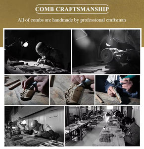 Thuisgebruik Sandaal Houten Kam Met Carving Patroon Modieuze Brede Kam Massage Acupunten Hoofdhuid - Product Image 6