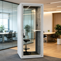 Cabines et pods de bureau insonorisés modernes - Cabines de travail acoustiques modulaires écologiques pour immeubles de bureaux avec installation rapide