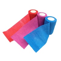 Bandage cohésif de protection élastique respirant 75mm 3 pouces pour les sports équestres et protège-mains ruban adhésif coloré pour la boxe