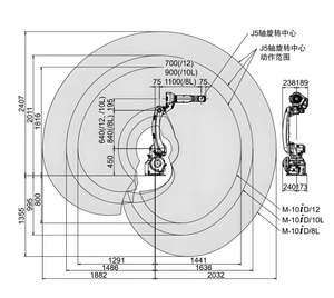 Sử Dụng Cáp Được Xây Dựng Trong Thu Nhỏ <span class=keywords><strong>Robot</strong></span> Công Nghiệp Fanuc M-10iD/8L Phổ <span class=keywords><strong>6</strong></span>-Trục Loại Doanh 8Kg Tải 2032Mm Cánh Tay Mở Rộng - Product Image 3