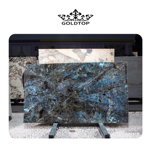 GOLDTOP Neuerscheinung Granit Granito Naturstein Arbeitsplatten Küche Luxus Bodenfliesen Blauer Labradorit Granitplatte - Product Image 2