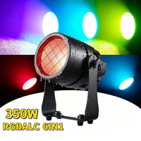 Projecteur LED COB RGBALC 350W étanche pour extérieur, lumière de scène 1800-8500K DMX, stroboscope pour mariage, concert en direct
