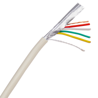 Cable de alarma de seguridad antirrobo trenzado, 22, 20, 16 AWG, a granel, PVC LSZH, 0,22 M, CCA, cobre, 2c, 4 núcleos, 6 núcleos, 8c, 12 núcleos
