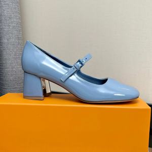 Zapatos de diseñador de lujo, nuevos zapatos negros de tacón alto para mujer, estilo francés retro, con punta cuadrada, tipo Mary Jane, con hebilla, cómodos y fáciles de poner. - Product Image 2