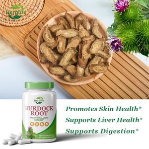 Cápsulas de Raíz de Bardana de Marca Privada OEM ODM 500 mg - Suplemento Herbal para la Salud del Hígado y la Piel, Digestión, Apoyo Inmunológico, Vegano - Product Image 3