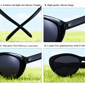 Gafas de Sol Infantiles con Protección UV400, Montura de Silicona, Lentes de PC, Protección Solar, para Pesca, Conducción, Estilo Unisex - Product Image 5