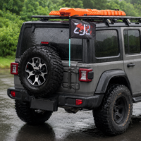 Support de drapeau de hayon tout-terrain 4x4, support d'antenne pour Jeep Wrangler JK JL
