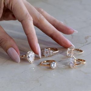 High Quality Radiant Pear Lab Diamond <b>Earrings</b> 10k 14k 18k Gold Fashion <b>Earrings</b> Lab Created Diamond - Product Image 1