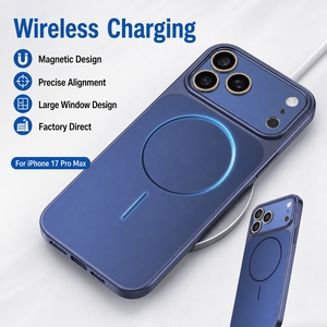 Magnetic Large Window Design Featuring TPU Soft Edge and Anti-Fingerprint PC Back Wireless Charging <strong>iPhone</strong> <strong>case</strong> for <strong>17</strong> <strong>Pro</strong> Max - Product Image 4