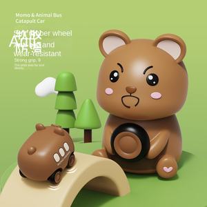 Zhiqu Unisex Push Toy Car per bambini nuovo disegno di cartone animato di espulsione di inerzia di un anno bambino di giro giocattolo di plastica azionato a batteria - Product Image 4