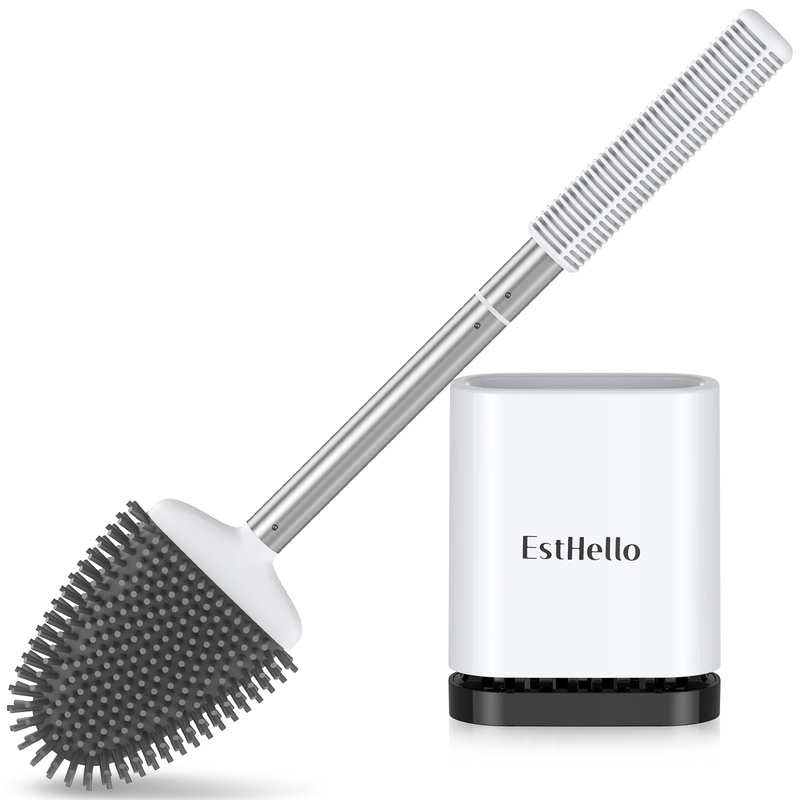 Deep Cleaning Compact Toilet Brush and