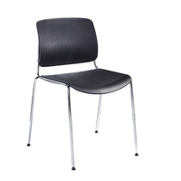 Vente en gros de chaises de bureau avec accoudoirs en PP mobilier pour salle de classe chaises de conférence en plastique bon marché pour salle de formation