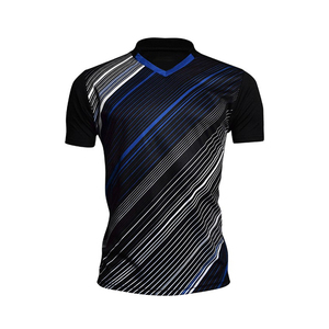 Tùy Chỉnh V-Cổ Ngắn Tay Áo Thể Thao Jersey Đội Đồng Phục Thể Thao Trang Phục Thoáng Khí Nhanh Chóng Khô 100% Polyester Chất Lượng Cao Thiết Kế - Product Image 5