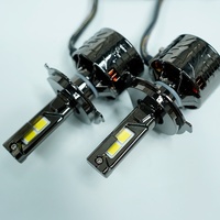 Ampoule de phare LED de voiture 140W 25000LM H4 H7 H11 9012 H13, faisceau haut et bas 6000K, tube à trois cuivres, ventilateur de refroidissement silencieux pour phare automobile