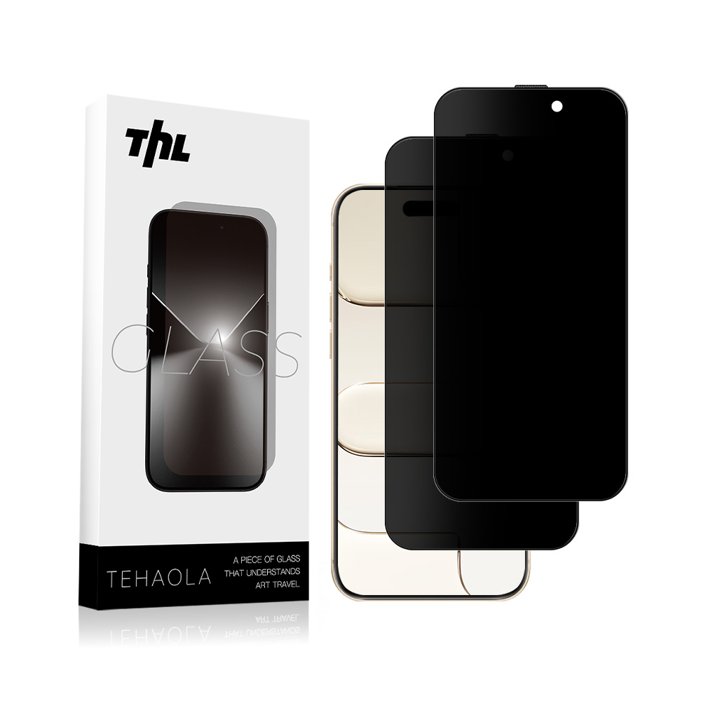 Black Silk Print Privacy Glass 1-Pack  (With Package)