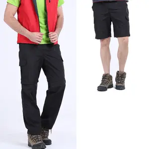 Custom Mannen Outdoor Jogger Wandelbroek Anti Uv Snelle Droge Afneembare Been Cargo Broek Broek Voor Oem Odm