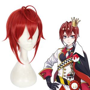 Alta Calidad 30cm corto rojo retorcido <span class=keywords><strong>Wonderland</strong></span> Anime Riddle Rosehearts Peluca pelo sintético Cosplay pelucas CS-441A - Product Image 2