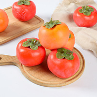 Zorgvuldig geselecteerde YUNJIN merk 9CM persimmonvormige plastic bubbelschuim kunstfruit meubeldecoratie vroeg educatief speelgoed