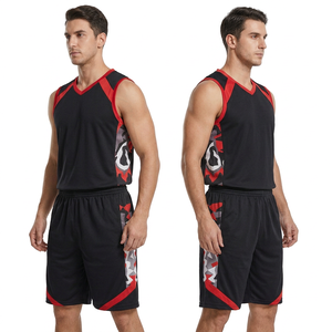 Uniformes de basket-ball professionnels unisexes sur mesure, 100% polyester, impression par transfert thermique, logo personnalisé, confortables et respirants - Product Image 2