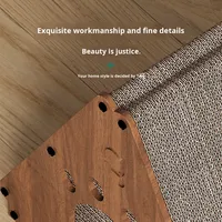 Griffoir pour chat triangulaire moderne et écologique de qualité supérieure avec emballage en carton, édition de Noël pour les grands chats à la maison