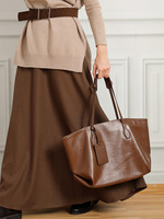 Sac à main en cuir de vache véritable pour femmes, sac fourre-tout en cuir décontracté luxueux, sac à bandoulière durable pour soirée, personnalisable et tendance