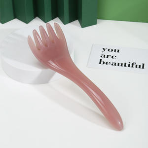 Alat pijat kepala akupuntur, sisir terapi Resin lima cakar untuk pembersihan Meridian dan relaksasi otot, alat pijat kulit kepala - Product Image 4