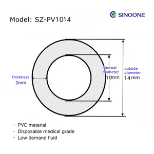 PVC polyvinyl clorua 10-14 Mét Chất lượng cao linh hoạt trong suốt PVC rõ ràng Vinyl Hose Y Tế cấp vườn ống nước Ống - Product Image 2