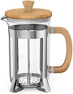 Stainless Steel Insulated French Coffee Press Latte <b>Tea</b> <b>Maker</b> 34oz Wood Coffee and <b>Tea</b> Press - Product Image 6