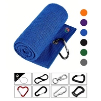 Serviette de golf en microfibre gaufrée de qualité supérieure, personnalisable avec logo et œillets, 40 x 60 cm, pour clubs de golf - Vente en gros