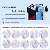 Polo respirant à séchage rapide 100% polyester, design luxueux et moderne, motif imprimé par sublimation doux