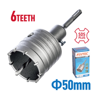 Kit de forets à noyau pour maçonnerie 50mm 65mm 80mm, lames TCT, adaptateur SDS Plus 110mm, foret à béton 8x110mm