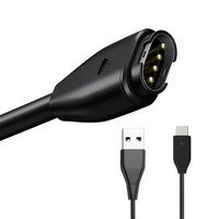 Cable de Carga USB-A, Cable de Datos USB, Cable USB para Garmin Vivoactive D2, Lily, Quatix, Impact, STRIKER