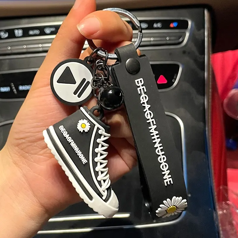 2022 New Creative Mini 3D Rubber Converse Sports Shoe Keychain with Box