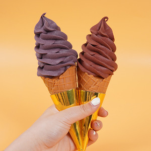 Modelo de cono de helado simulado con forma de antorcha, camión de bebidas frías para mercado nocturno, decoración de postres y helados, accesorio fotográfico realista - Product Image 4