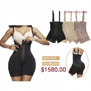 Women's Slimming <b>Shapewear</b> <b>Bodysuit</b> Waist Trainer Corset for Body Sculpting and Support Spandex & Nylon Sizes XS to XL - Product Image 1