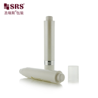 Emballage de crème pour les yeux avec applicateur à bille 10ml 15ml, flacon vide à bille, conteneur pompe sans air en plastique PP à double paroi