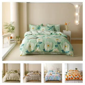Wholesale Luxury 100% Cotton Quilt Cover Egyptian Pure Cotton Bed Linen Duvet Sheet Sets Duvet Cover Bedding Set
