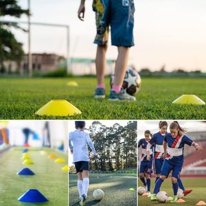 Discos de Entrenamiento de Plástico Premium, Juego de Conos, Marcadores de Agilidad para Entrenamiento de Fútbol con Soporte de Almacenamiento para Ejercicios en el Campo - Product Image 6