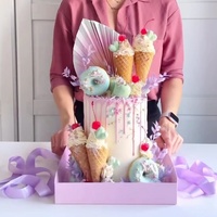 Boîte à gâteau KinSun personnalisable pour anniversaire et mariage, avec impression de logo, emballage multicouche pour gâteaux hauts, boîte à gâteau haute avec fenêtre