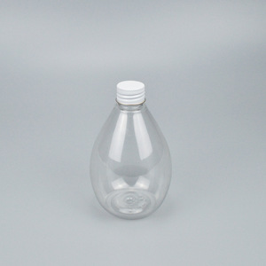 Bouteille de boisson en forme de goutte d'eau pour animaux de compagnie, 250 ml, bouchon à vis, forme conique, pour emballage de jus, lait, thé - Product Image 2