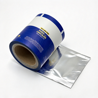 Rouleau de film à haute barrière thermoscellable personnalisé pour l'emballage de barres chocolatées, rouleau laminé en aluminium