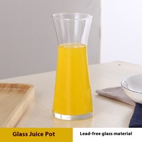 Ocean Original Drinkware Pichet en verre résistant à la chaleur Jus de citron Bouteille d'eau froide multifonctionnelle Pichet Distributeur de vin