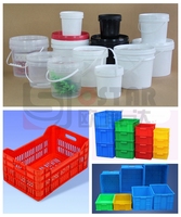 Bas prix coût chine en plastique cuillère seau chaise fruits légumes caisse panier faisant moulage par injection moulage prix de la machine