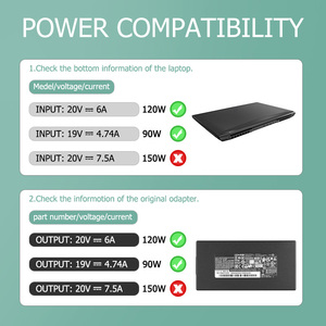 Оригинальный блок питания для Chicony 20V 6A 120W A17-120P2A адаптер переменного тока зарядное устройство для MSI GF63 тонкий 10UC кабель - Product Image 6