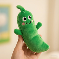 Peluche personnalisée en forme de haricot vert, mignonne et douce, en forme de légume, coussin en peluche pour enfants, cadeau, décoration d'intérieur