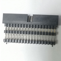 Conector IDC de doble fila con paso de 2.54mm, 10P/20P, cabezal hembra recto con pines largos, tipo Box Header para PCB, 1000V 3A
